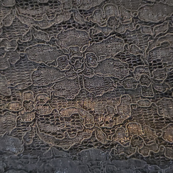 Ann Taylor Elegant Black Lace Top With Bow On Front 6 - Picture 3 of 10